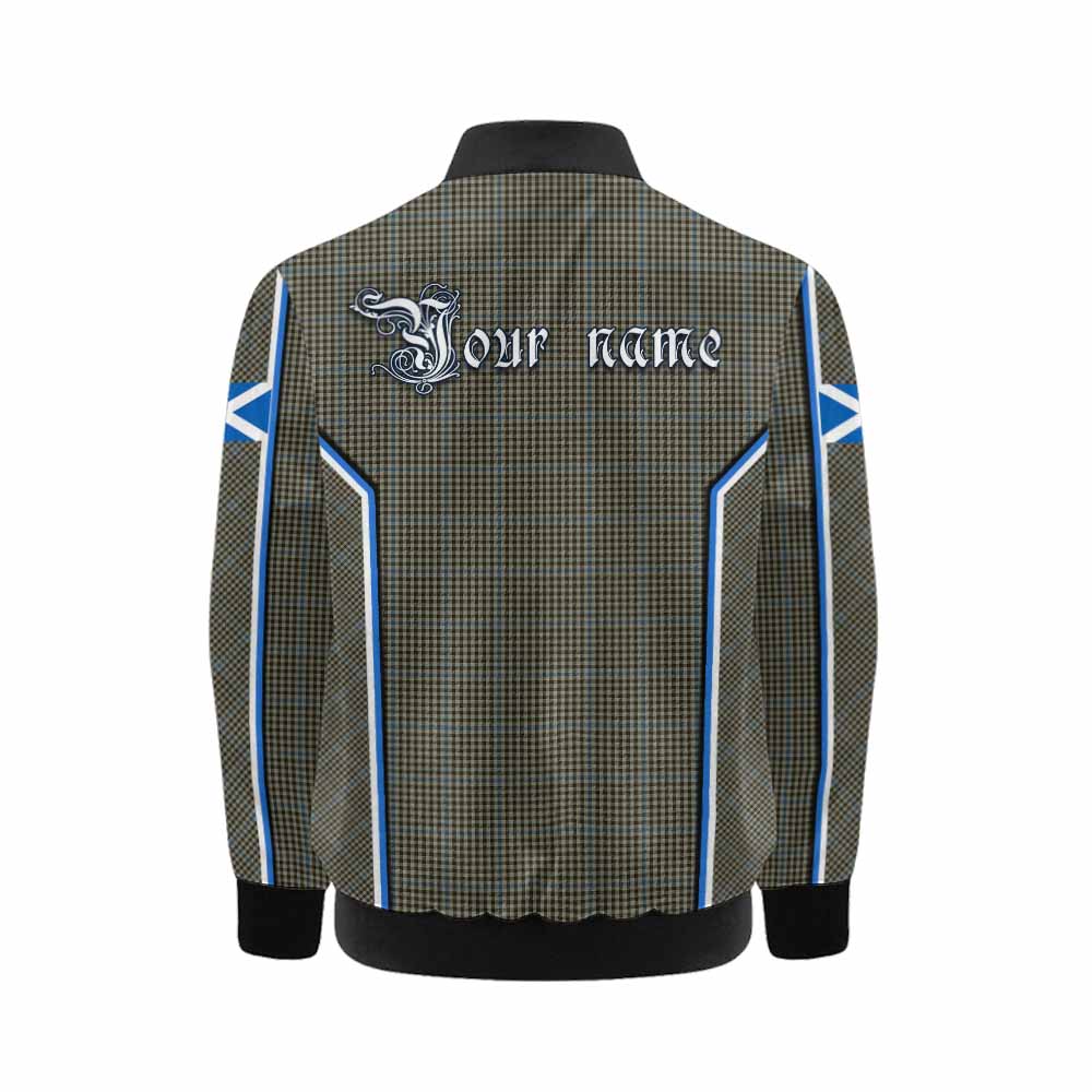 Haig Tartan Crest Kid Bomber Jacket Scotland Coat of Arm Flag Style - Tartan Vibes Clothing