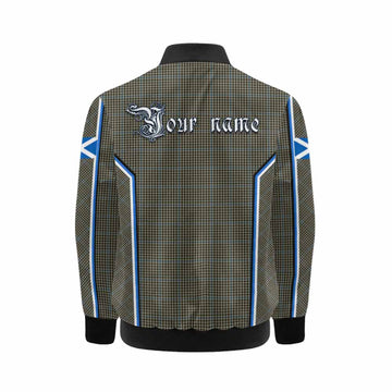Haig Tartan Crest Kid Bomber Jacket Scotland Coat of Arm Flag Style - Tartan Vibes Clothing