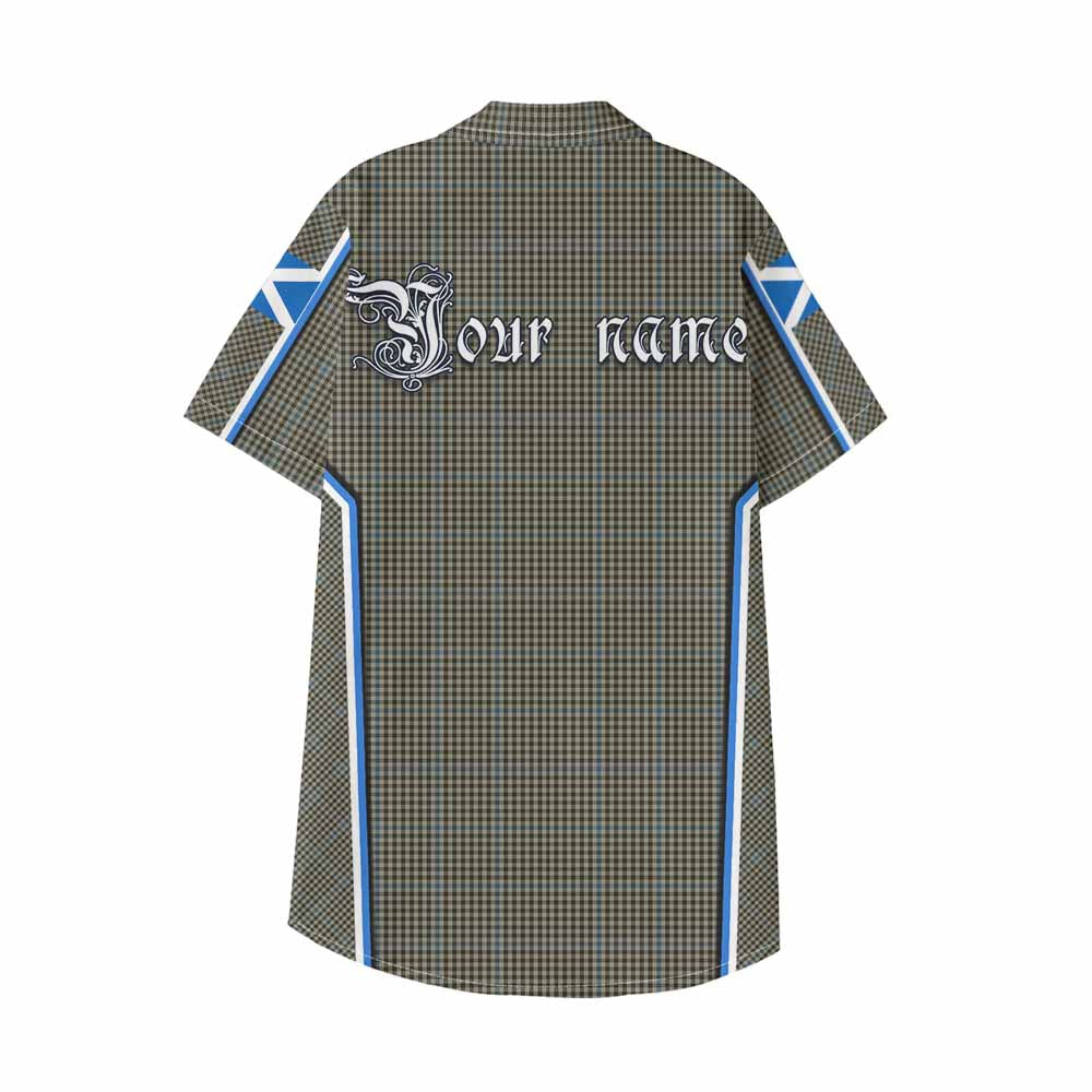 Haig Tartan Crest Kid Hawaiian Shirt Scotland Coat of Arm Flag Style - Tartan Vibes Clothing
