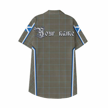 Haig Tartan Crest Kid Hawaiian Shirt Scotland Coat of Arm Flag Style - Tartan Vibes Clothing