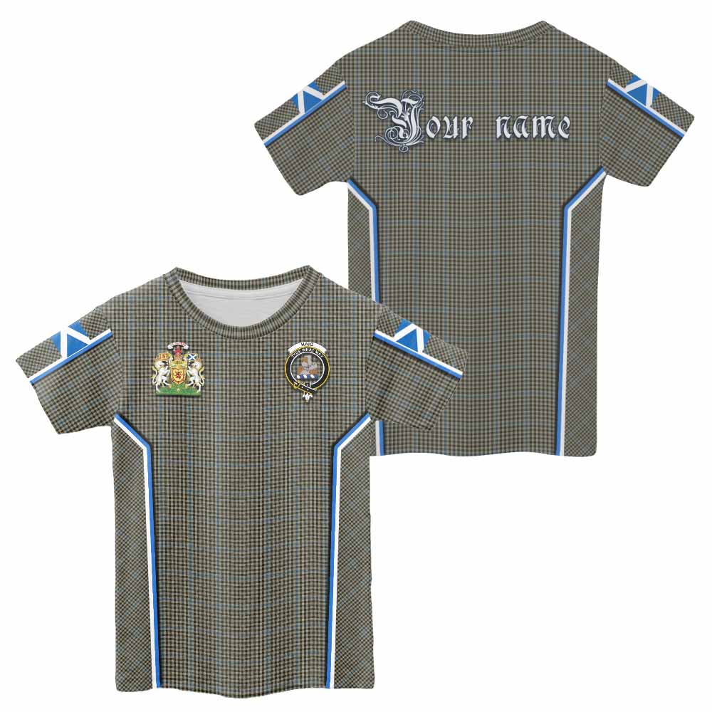 Haig Tartan Crest Kid T-shirt Scotland Coat of Arm Flag Style - Tartan Vibes Clothing
