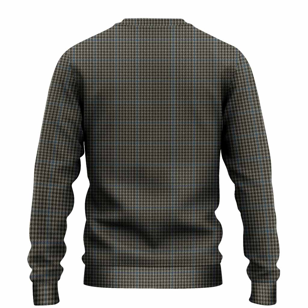 Haig Tartan Crest Knitted Sweater Ferocious Lion Style