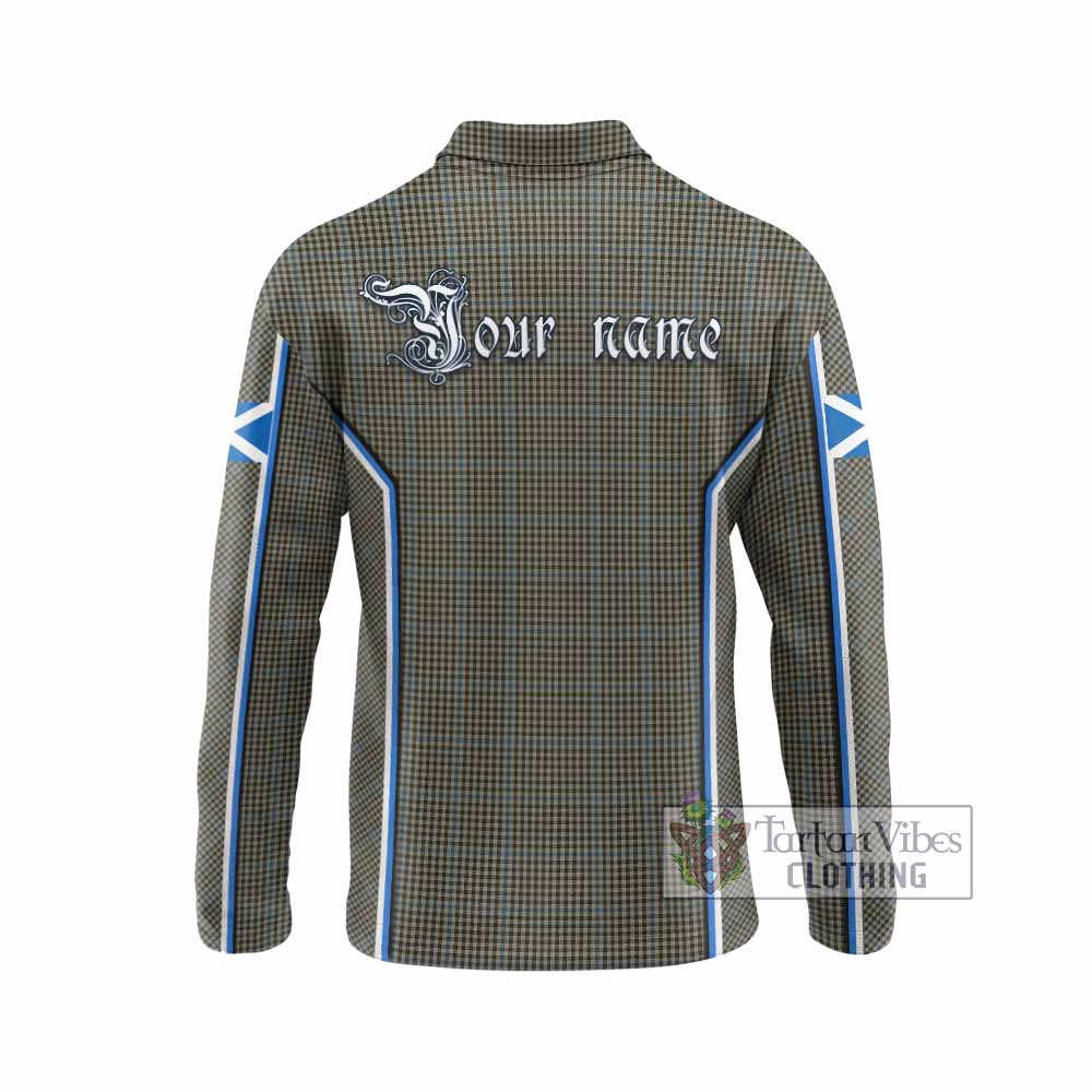 Haig Tartan Crest Long Sleeve Polo Shirt Scotland Coat of Arm Flag Style - Tartan Vibes Clothing