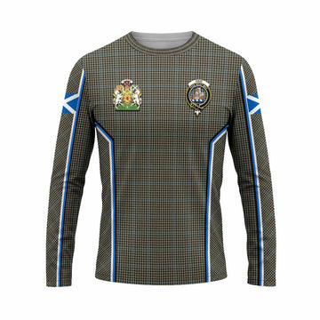 Haig Tartan Crest Long Sleeve T-Shirt Scotland Coat of Arm Flag Style - Tartan Vibes Clothing