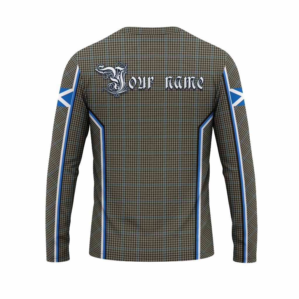 Haig Tartan Crest Long Sleeve T-Shirt Scotland Coat of Arm Flag Style - Tartan Vibes Clothing