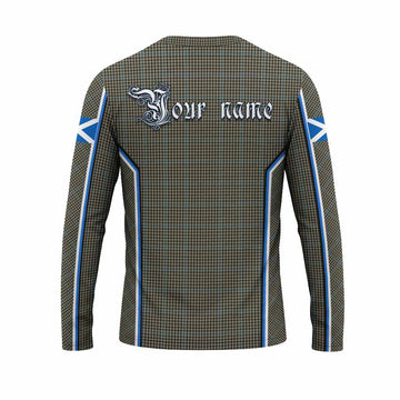 Haig Tartan Crest Long Sleeve T-Shirt Scotland Coat of Arm Flag Style - Tartan Vibes Clothing