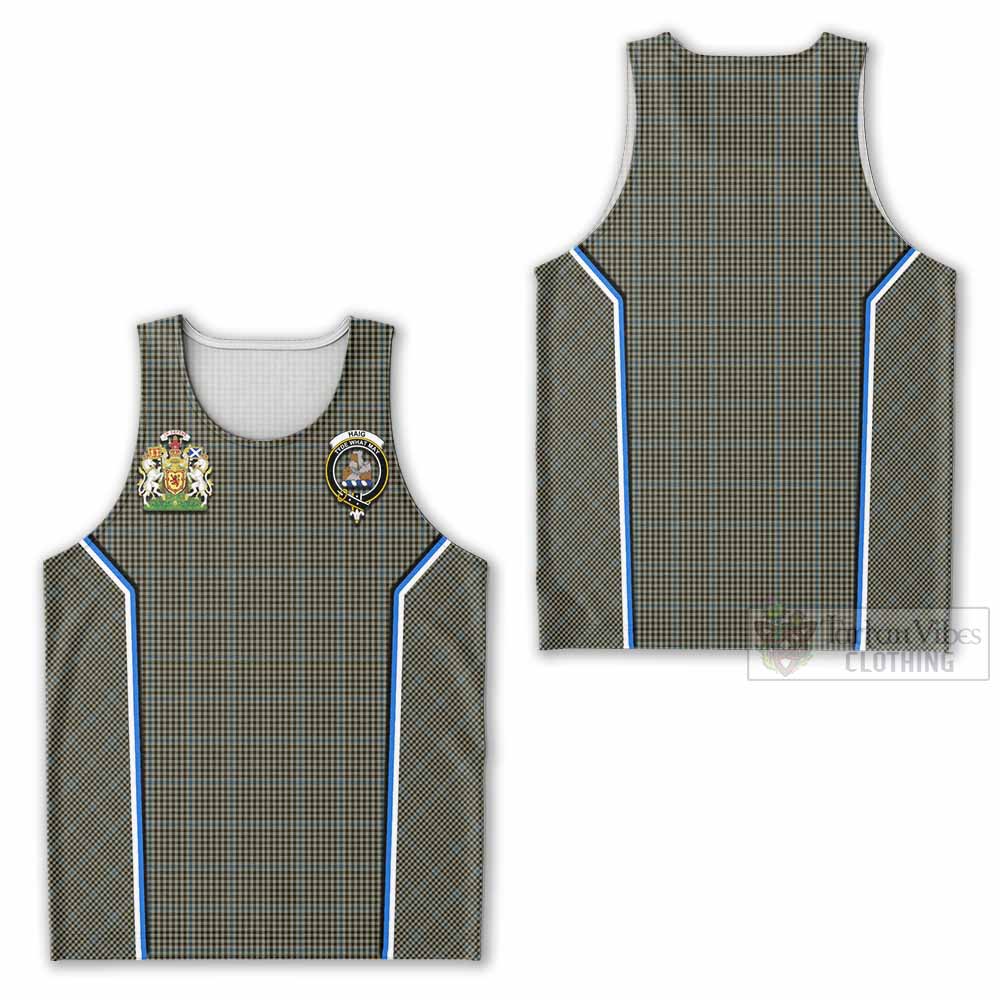 Haig Tartan Crest Men Tank Top Scotland Coat of Arm Flag Style - Tartan Vibes Clothing