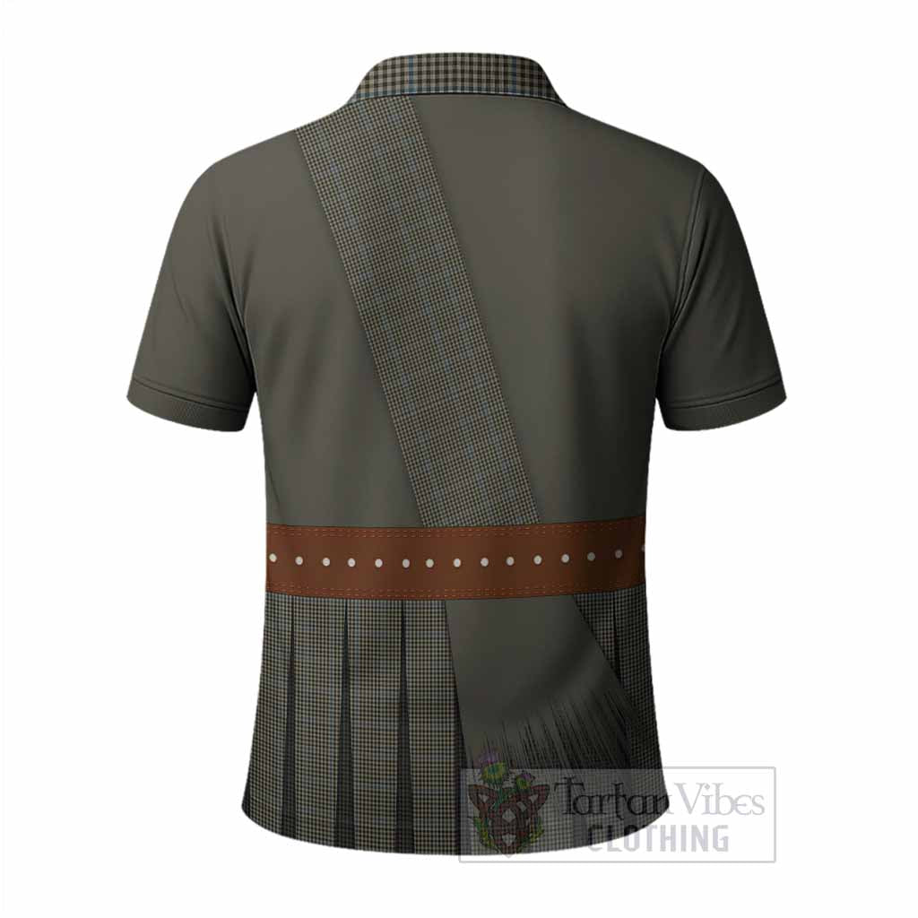 Haig Tartan Crest Polo Shirt Kilt Costume Style