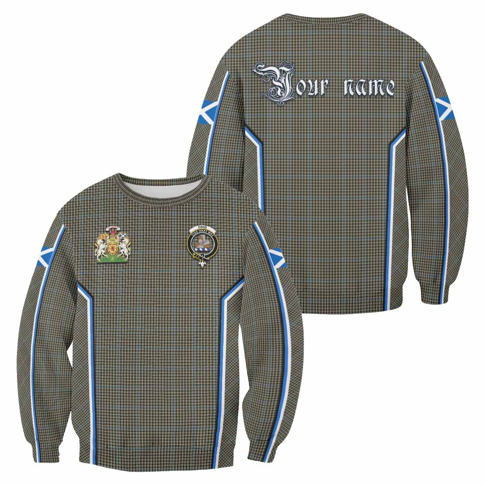 Haig Tartan Crest Sweatshirt Scotland Coat of Arm Flag Style - Tartan Vibes Clothing