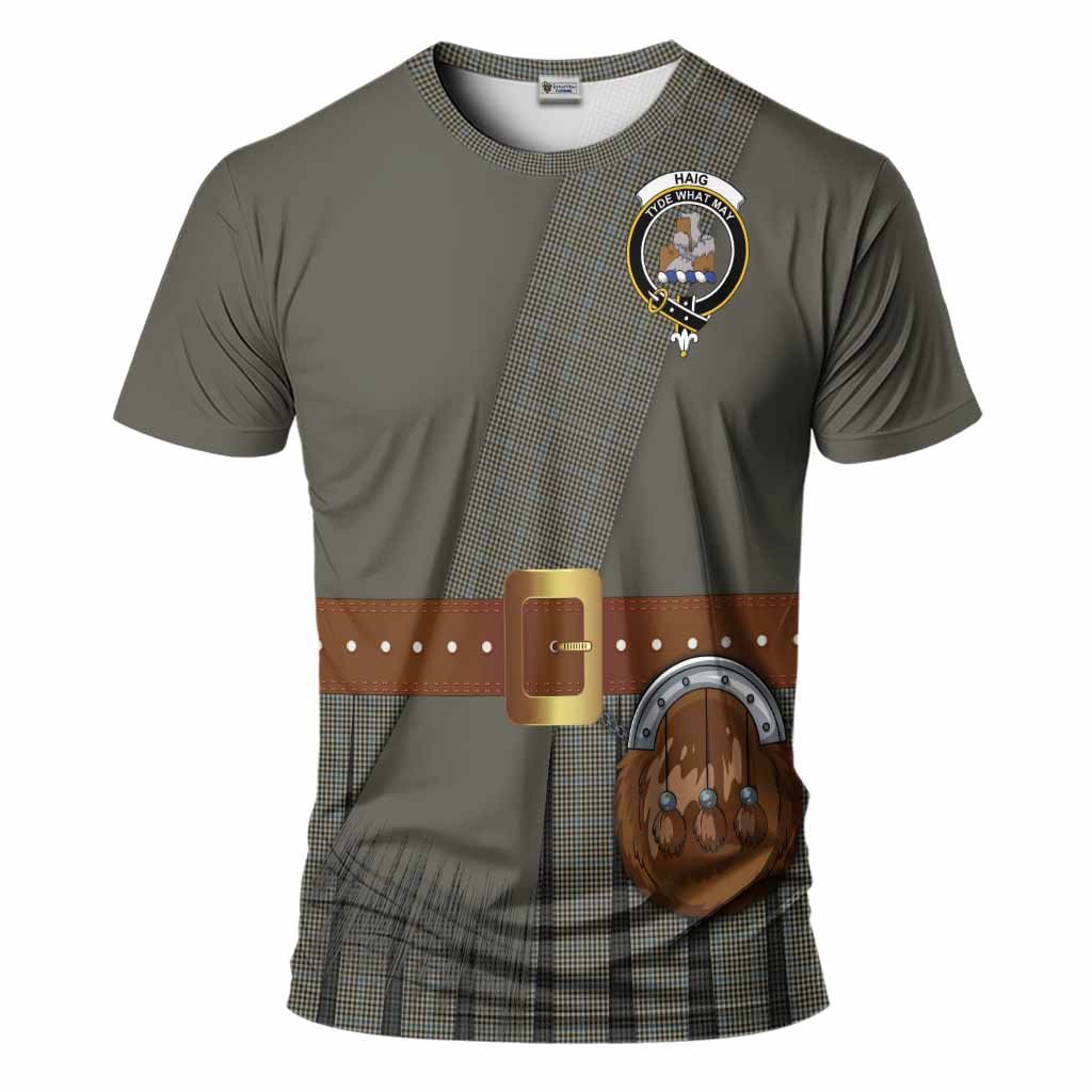 Haig Tartan Crest T-Shirt Kilt Costume Style