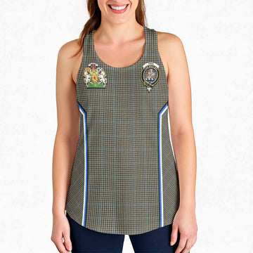 Haig Tartan Crest Women Racerback Tanks Scotland Coat of Arm Flag Style - Tartan Vibes Clothing