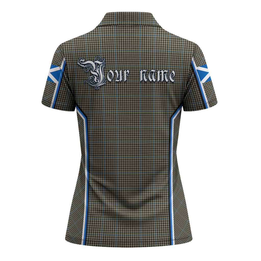 Haig Tartan Crest Women's Polo Shirt Scotland Coat of Arm Flag Style - Tartan Vibes Clothing