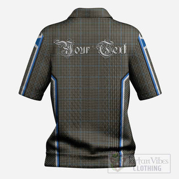Haig Tartan Crest Women’s Polo Sweater Top Scotland Coat of Arm Flag Style