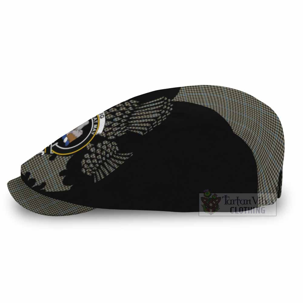 Haig Tartan Family Crest Flat Cap, Jeff Cap Scotland Thistle Floral
