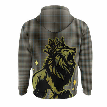 Haig Tartan Family Crest Hoodie Crowned Lion Roaring