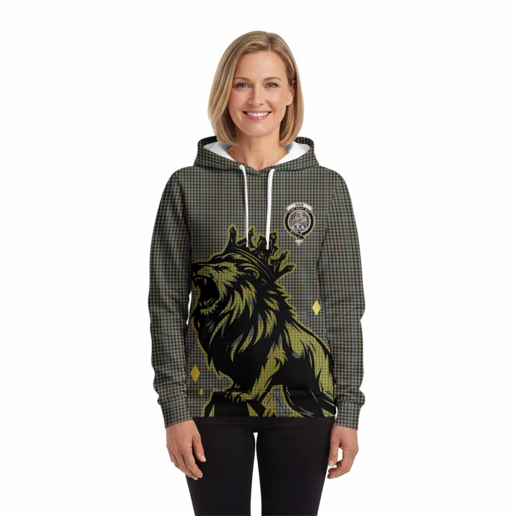Haig Tartan Family Crest Hoodie Crowned Lion Roaring