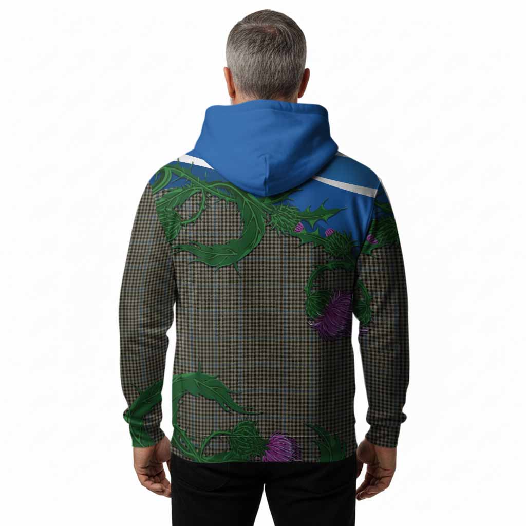Haig Tartan Family Crest Hoodie Thistle in Minimalism