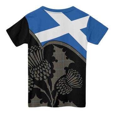 Haig Tartan Family Crest Kid T-shirt Scotland Thistle Floral Flag Style
