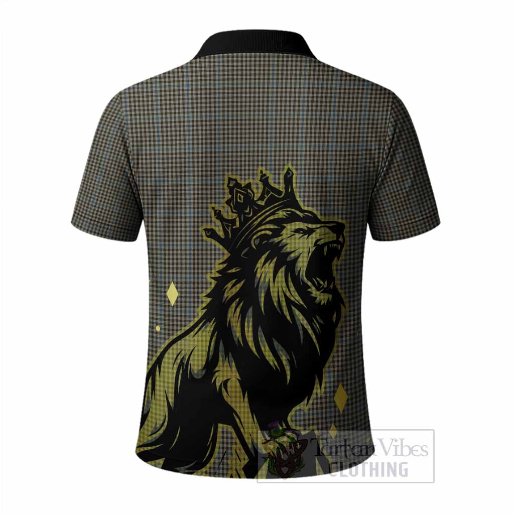 Haig Tartan Family Crest Polo Shirt Crowned Lion Roaring