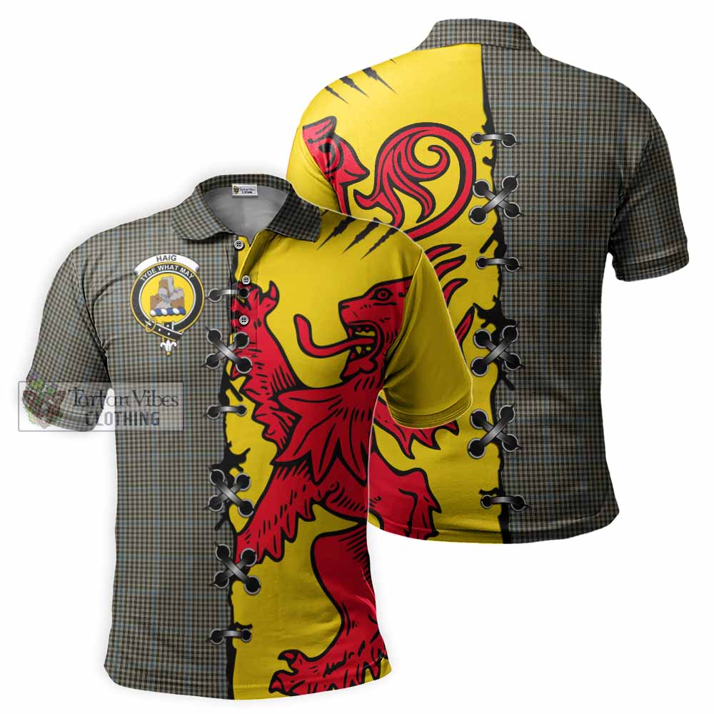 Haig Tartan Family Crest Polo Shirt Lion Rampant Honor - Tartan Vibes Clothing