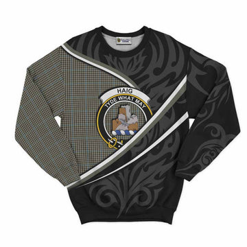 Haig Tartan Family Crest Sweatshirt Celtic Scottish Thistle Floral