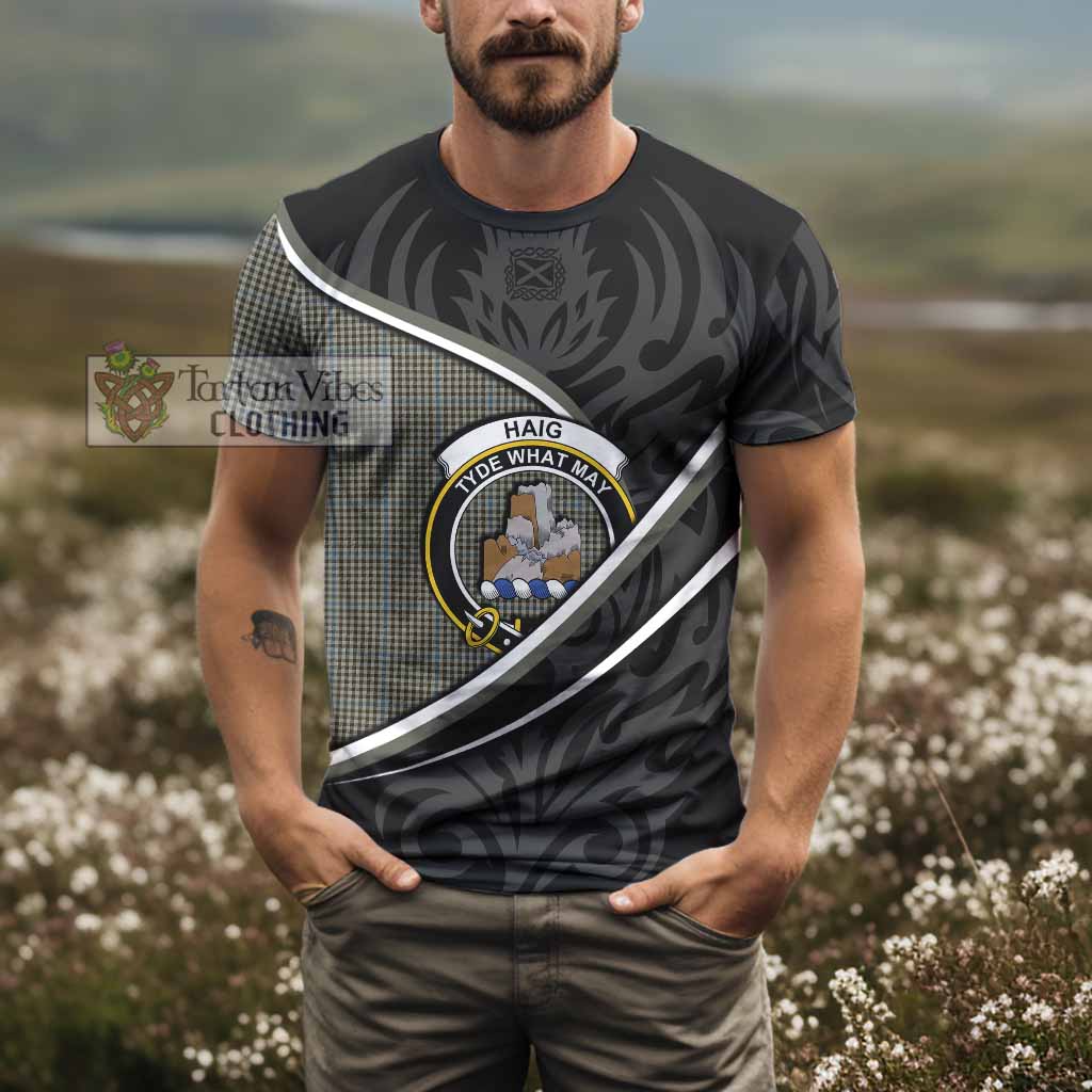 Haig Tartan Family Crest T-shirt Celtic Scottish Thistle Floral - Tartan Vibes Clothing