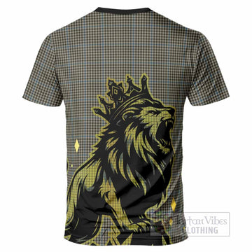 Haig Tartan Family Crest T-Shirt Crowned Lion Roaring