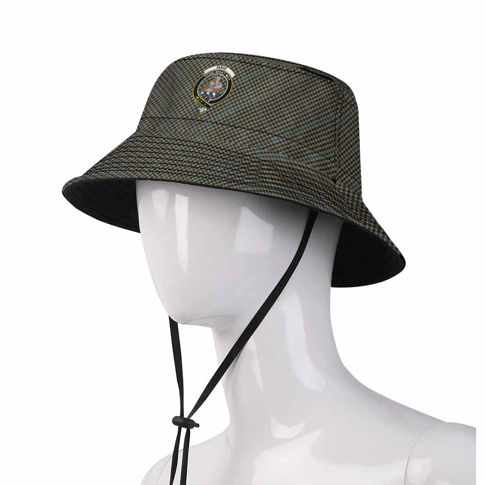 Haig Tartan Fishing Hat with Family Crest