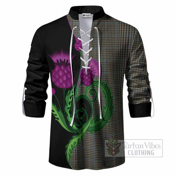 Haig Tartan Ghillie Shirt Traditional Scottish Thistle