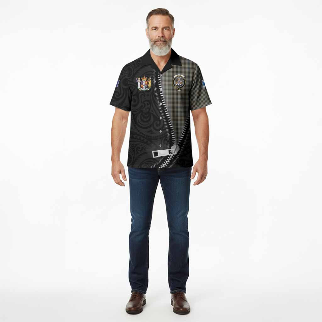 Haig Tartan Hawaiian Shirt New Zealand Pattern Unique Zipper Stylized