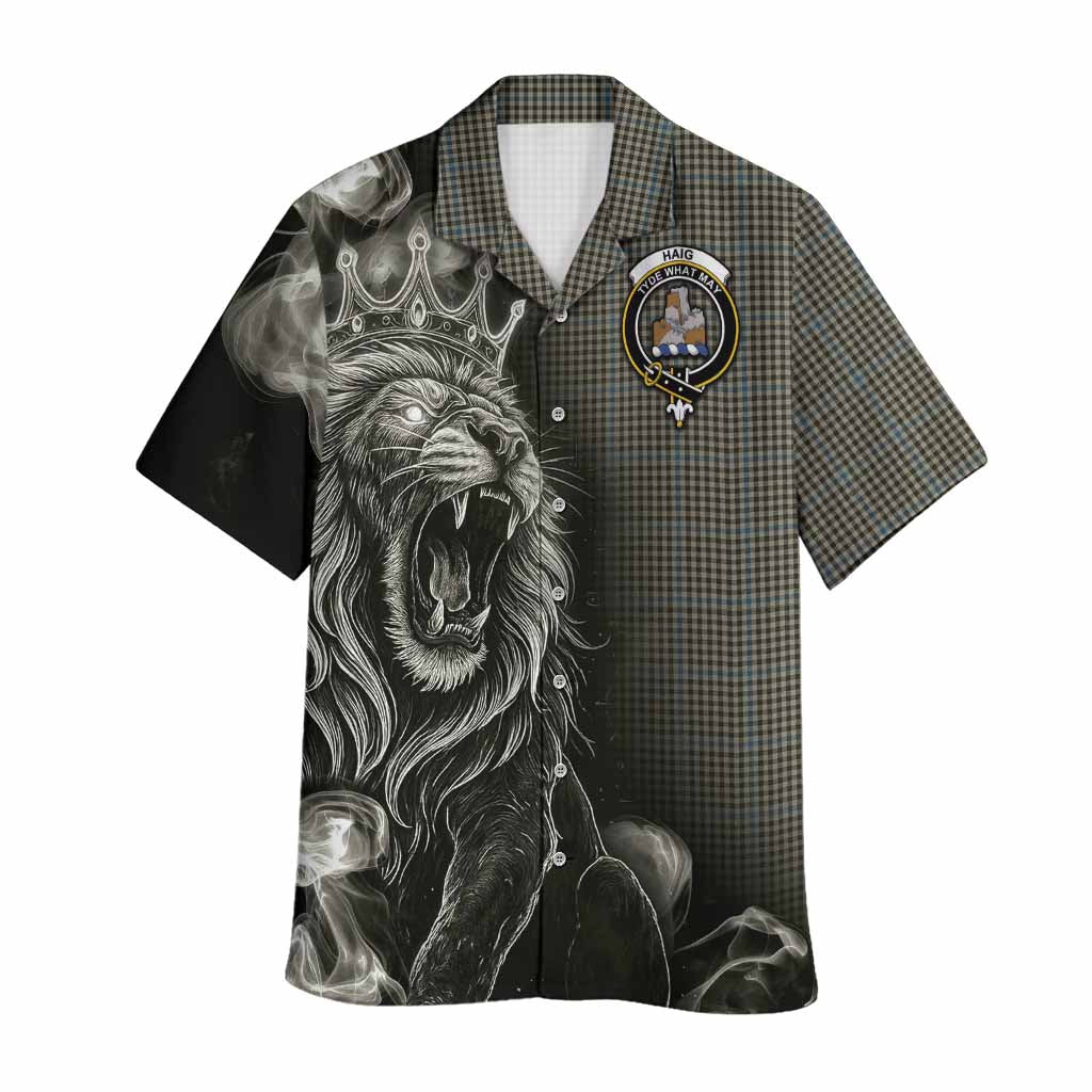 Haig Tartan Hawaiian Shirt Roaring Lion Heritage