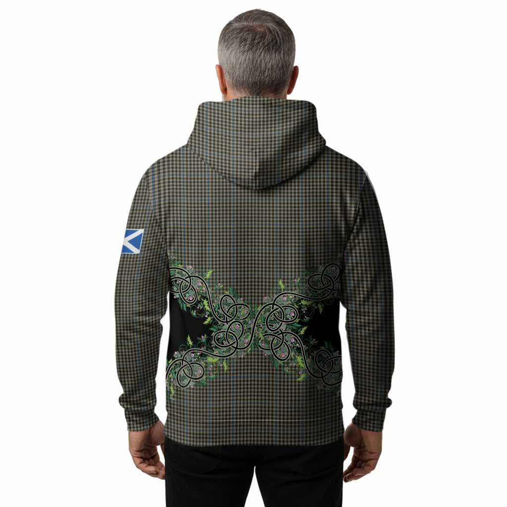 Haig Tartan Hoodie Thistle Scottish Spirit