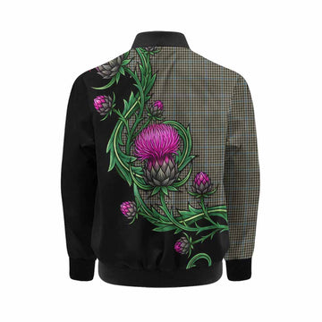Haig Tartan Kid Bomber Jacket Resilient Scottish Thistle Kid - Tartan Vibes Clothing