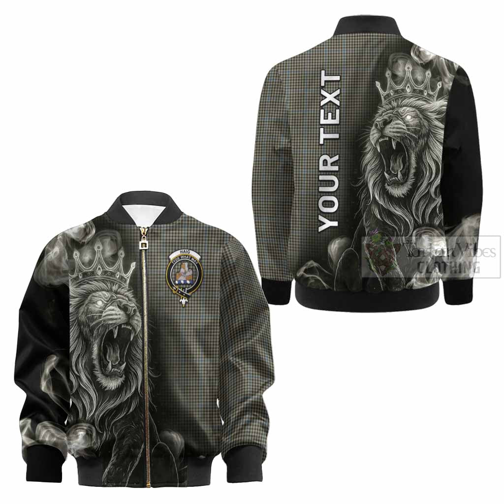 Haig Tartan Kid Bomber Jacket Roaring Lion Heritage