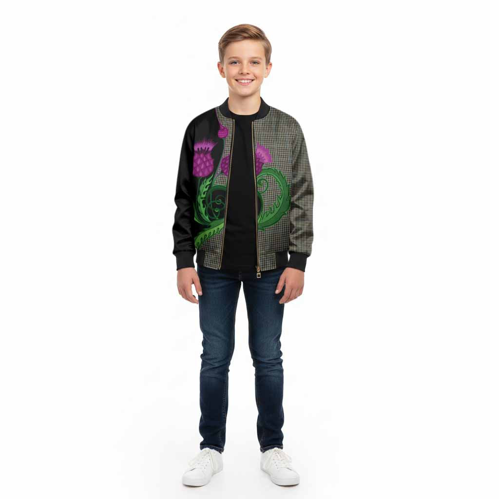 Haig Tartan Kid Bomber Jacket Traditional Scottish Thistle
