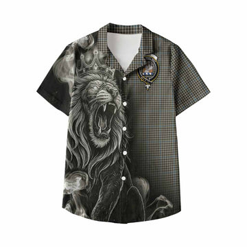 Haig Tartan Kid Hawaiian Shirt Roaring Lion Heritage