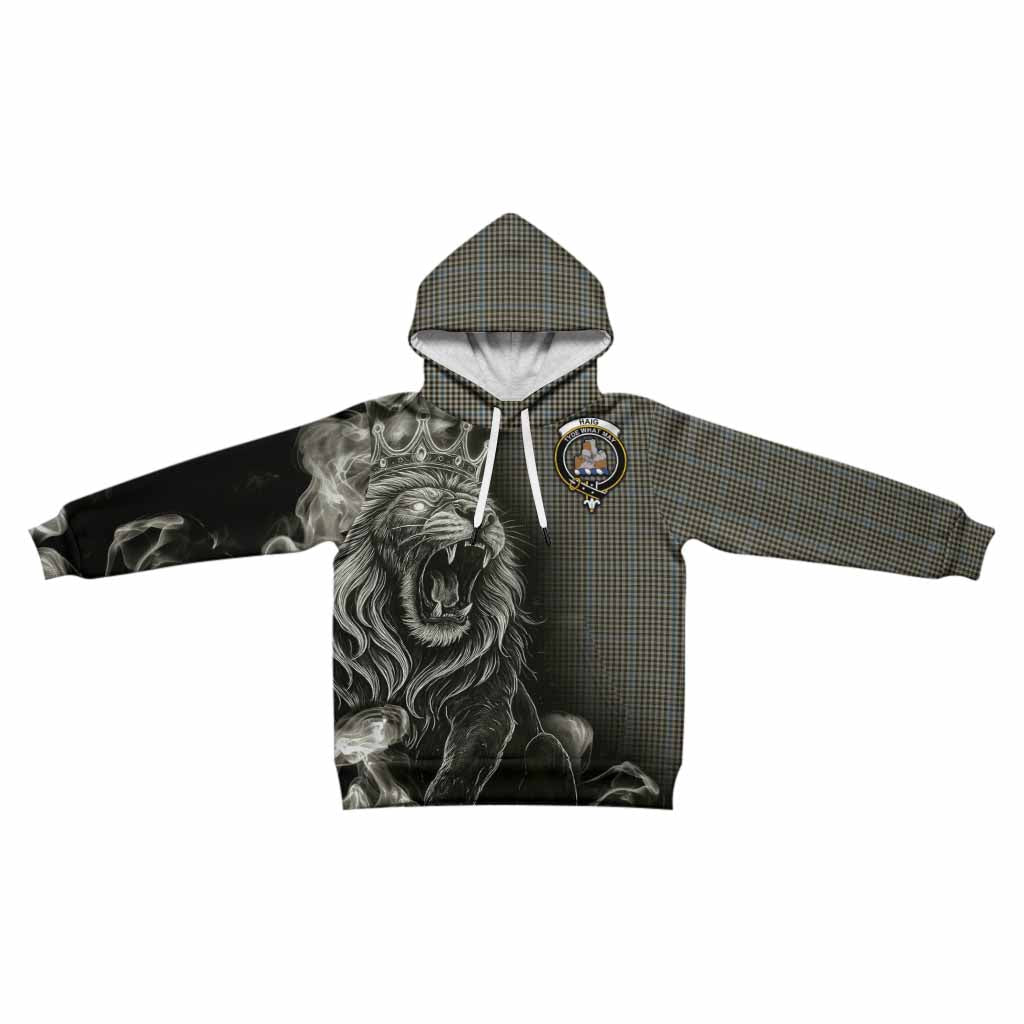 Haig Tartan Kid Hoodie Roaring Lion Heritage