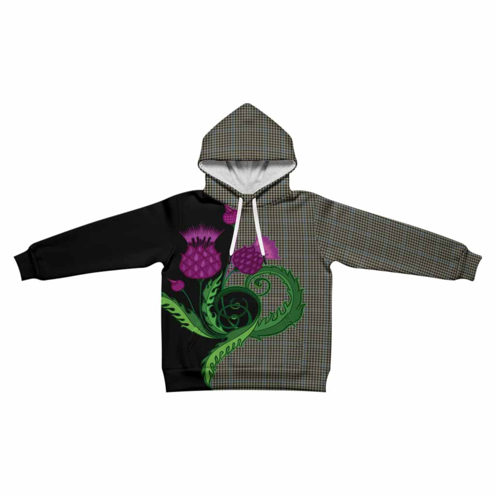 Haig Tartan Kid Hoodie Traditional Scottish Thistle