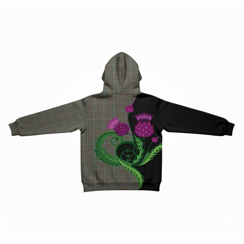 Haig Tartan Kid Hoodie Traditional Scottish Thistle