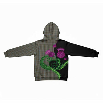Haig Tartan Kid Hoodie Traditional Scottish Thistle