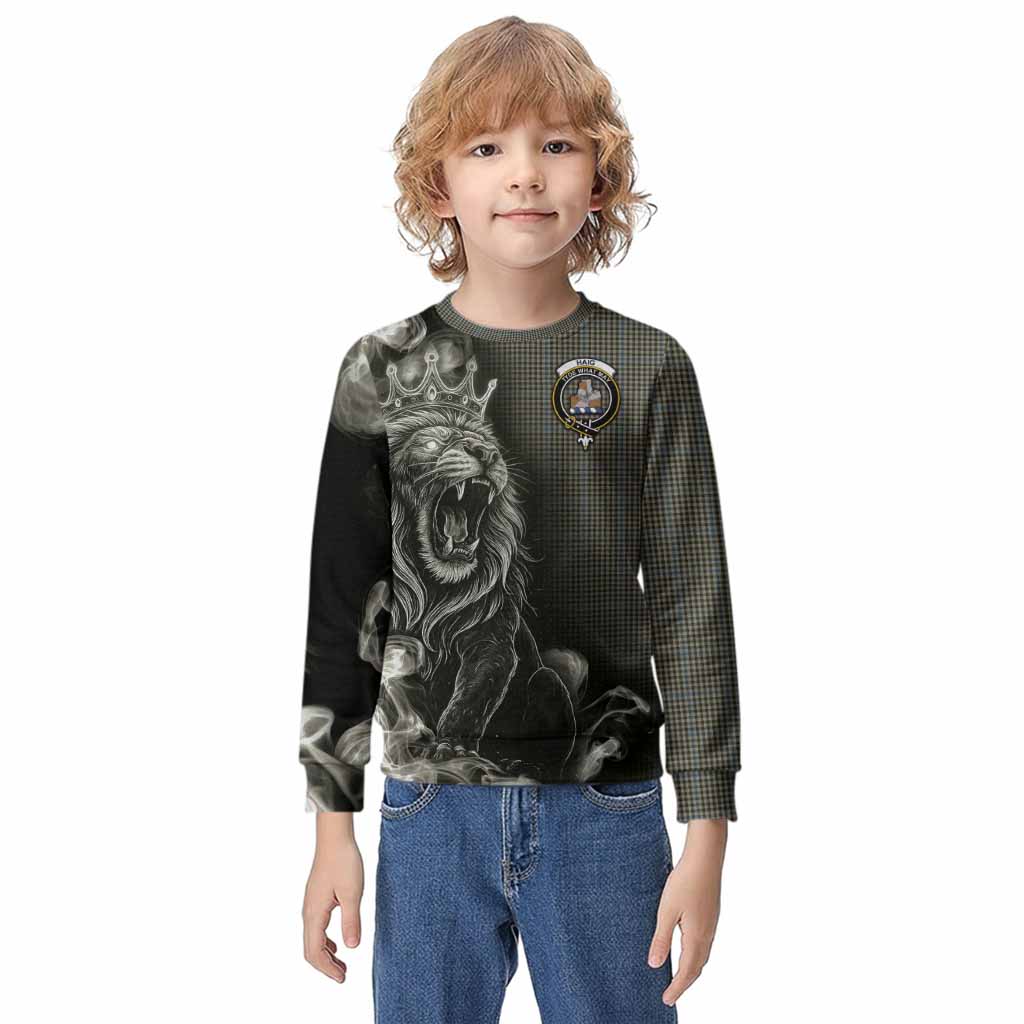 Haig Tartan Kid Knitted Sweatshirt Roaring Lion Heritage