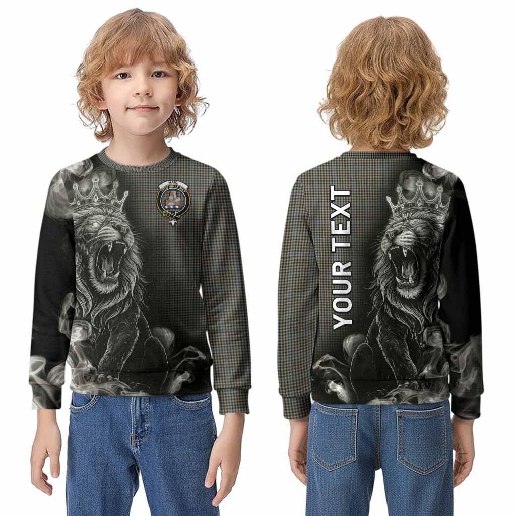 Haig Tartan Kid Knitted Sweatshirt Roaring Lion Heritage