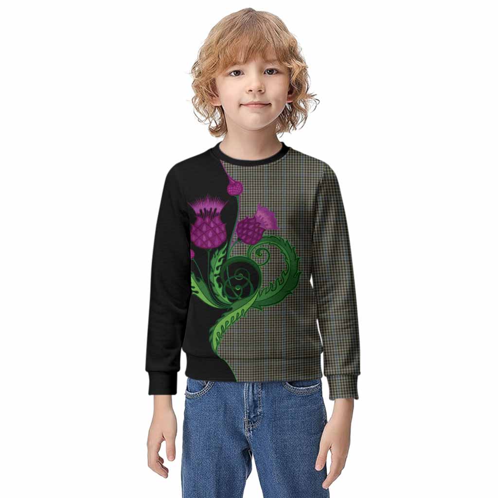 Haig Tartan Kid Knitted Sweatshirt Traditional Scottish Thistle