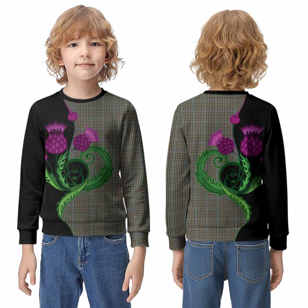Haig Tartan Kid Knitted Sweatshirt Traditional Scottish Thistle