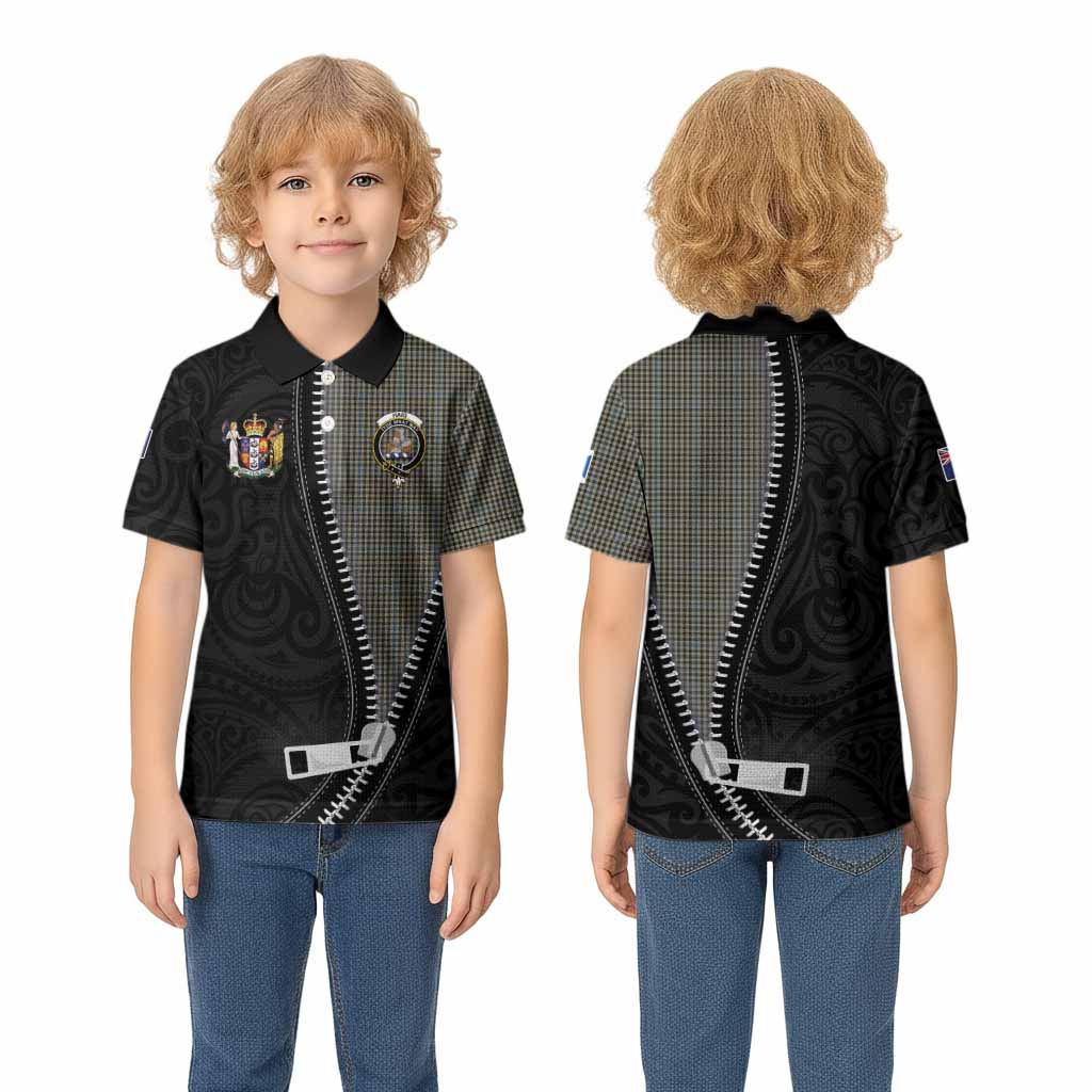 Haig Tartan Kid Polo Shirt New Zealand Pattern Unique Zipper Stylized