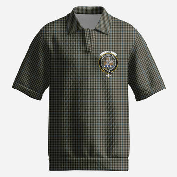 Haig Tartan Men’s Polo Sweater Top with Family Crest