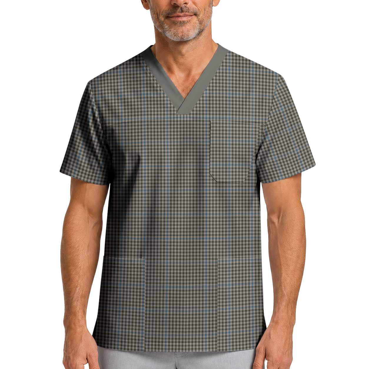 Haig Tartan Scrub Top XL - Tartan Vibes Clothing
