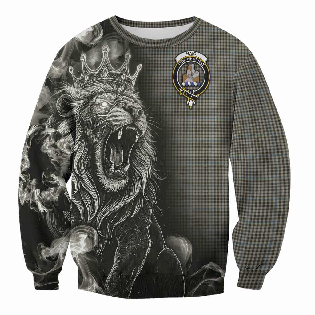 Haig Tartan Sweatshirt Roaring Lion Heritage