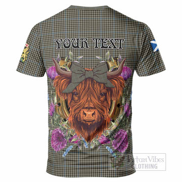 Haig Tartan T-Shirt Scottish Thistle Heilan Coo