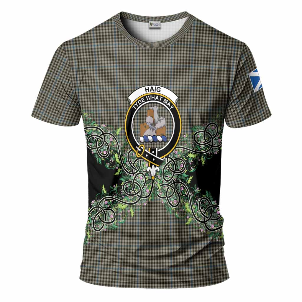 Haig Tartan T-Shirt Thistle Scottish Spirit